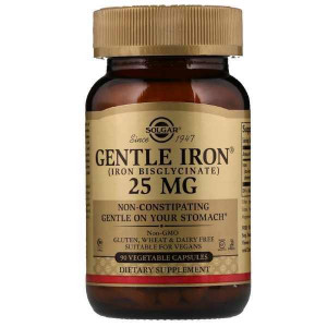 Железо Solgar Gentle Iron 25 мг 90 капсул