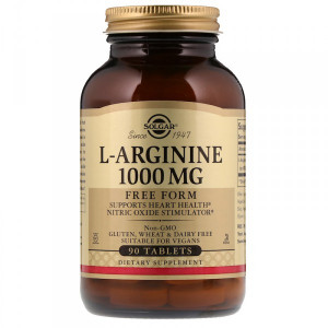 Аргинин Solgar L-Arginine 1000 мг 90 таблеток