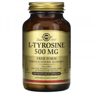 L-тирозин Solgar L-Tyrosine 500 мг 100 капсул