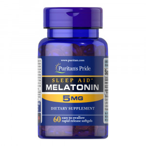 Мелатонин Puritan's Pride Melatonin 5 мг 60 капсул