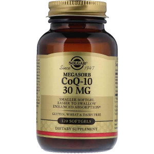 Коэнзим Q10 Solgar Megasorb CoQ-10 30 мг Softgels 120 капсул