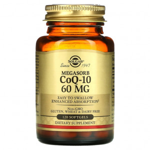 Коэнзим Q10 Solgar Megasorb CoQ-10 60 мг Softgels 120 капсул