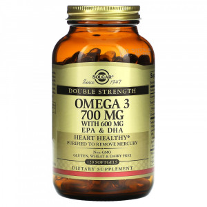 Омега 3 Solgar Omega 3 700 мг Double Strength Softgels 120 капсул