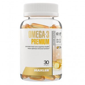 Омега 3 Maxler Omega-3 Premium Softgels 30 капсул