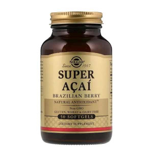 Ягоды асаи Solgar Super Acai Brazilian Berry Softgels 50 капсул