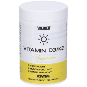 Витамины D3 и K2 Weider Vitamin D3/K2 120 капсул