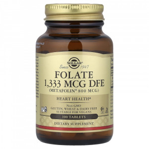 Фолат Solgar Folate 1,333 MCG DFE 100 таблеток