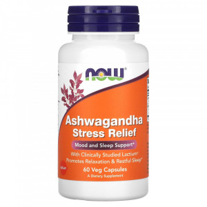 Ашваганда Now Foods Ashwagandha Stress Relief 60 капсул