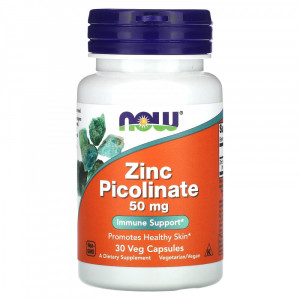 Цинк пиколинат Now Foods Zinc Picolinate 50 мг 30 капсул