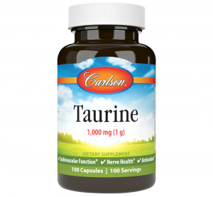 Таурин Carlson Labs Taurine 1000 мг 100 капсул