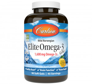 Омега 3 Carlson Labs Elite Omega-3 Gems Softgels 90 капсул