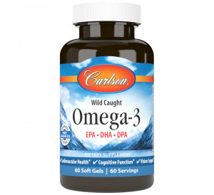 Омега 3 Carlson Labs Omega-3 Softgels 60 капсул