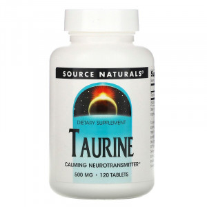 Таурин Source Naturals Taurine 500 мг 120 таблеток