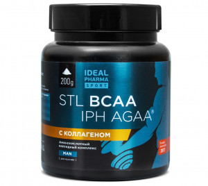 БЦАА STL BCAA IPH AGAA с коллагеном, для мужчин 200 грамм