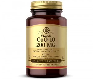 Вегетарианский коэнзим Q10 Solgar Vegan CoQ-10 200 мг 30 капсул