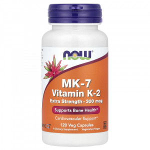 Витамин К2 Now Foods MK-7 Vitamin K-2 300 мкг 120 капсул