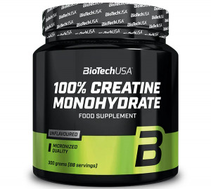Креатин моногидрат BioTech USA 100% Creatine Monohydrate Unflavoured 300 грамм