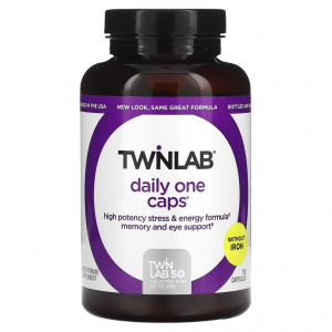 Мультивитамины без железа Twinlab Daily One Caps without Iron 180 капсул