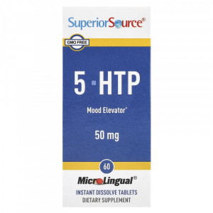5-гидрокситриптофан Superior Source 5-HTP 50 мг MicroLingual 60 таблеток