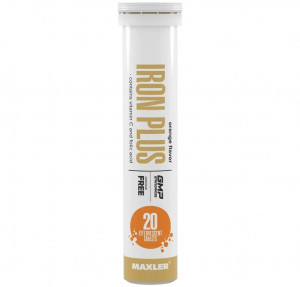 Железо комплекс Maxler Iron Plus 20 шипучих таблеток