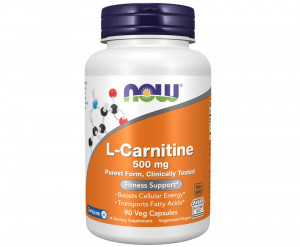 L-карнитин тартрат Now Foods L-Carnitine 500 мг 90 капсул