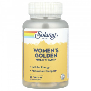 Мультивитамины для женщин Solaray Women's Golden Multivitamin 90 капсул