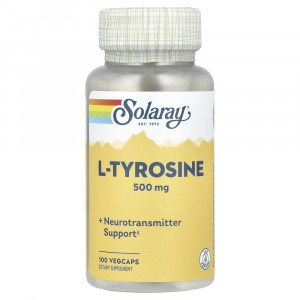L-тирозин Solaray L-Tyrosine 500 мг 100 капсул