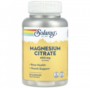 Магний цитрат Solaray Magnesium Citrate 400 мг 90 капсул
