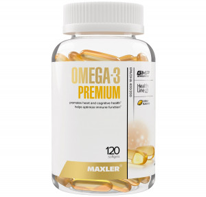 Омега 3 Maxler Omega-3 Premium Softgels 120 капсул