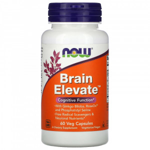 Комплекс для мозга Now Foods Brain Elevate 60 капсул