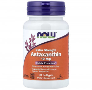 Астаксантин Now Foods Astaxanthin 10 мг Softgels 30 капсул