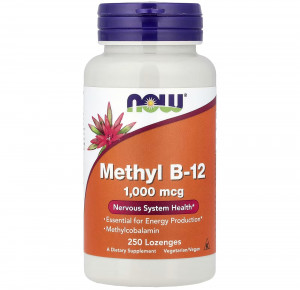 Витамин B12 Now Foods Methyl B-12 1000 мкг 250 пастилок