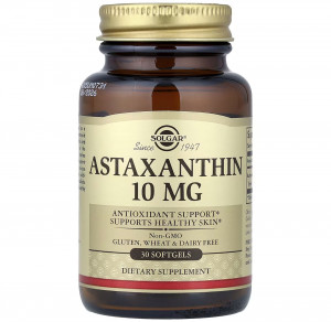 Астаксантин Solgar Astaxanthin 10 мг Softgels 30 капсул