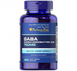 ГАБА Puritan’s Pride GABA 750 мг 90 капсул