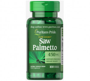Со пальметто Puritan’s Pride Saw Palmetto 450 мг 100 капсул