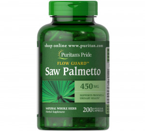 Со пальметто Puritan’s Pride Saw Palmetto 450 мг 200 капсул