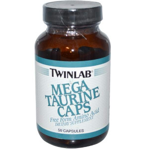 Таурин Twinlab Mega Taurine Caps 50 капсул
