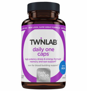 Мультивитамины с железом Twinlab Daily One Caps with Iron 60 капсул