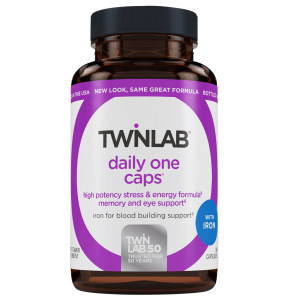 Мультивитамины с железом Twinlab Daily One Caps with Iron 90 капсул