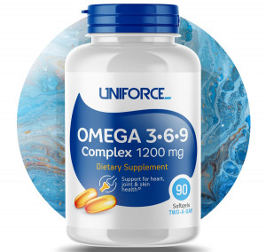 Омега 3-6-9 Uniforce Omega 3-6-9 Complex 1200 мг 90 капсул