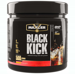 Изотоник с гуараной Maxler Black Kick Банка 500 грамм