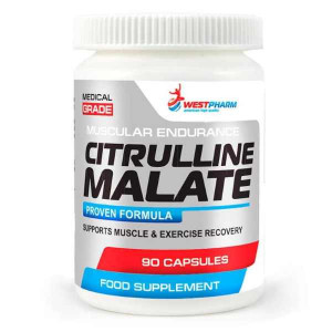 Цитруллин малат WestPharm Citrulline Malate 500 мг 90 капсул