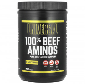 Аминокомплекс из говядины Universal Nutrition 100% Beef Aminos 200 таблеток