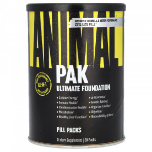 Мультивитамины all in 1 Universal Nutrition Animal Pak 30 пакетиков