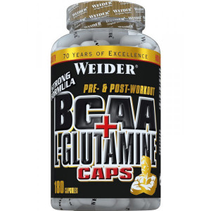 БЦАА с глютамином Weider BCAA L-Glutamine 180 капсул