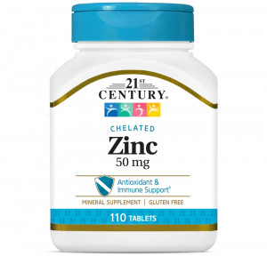 Цинк хелат 21st Century Zinc 50 мг 110 таблеток