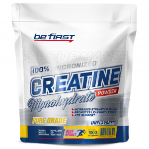 Креатин моногидрат Be First Creatine Micronized Powder Пакет 1000 грамм