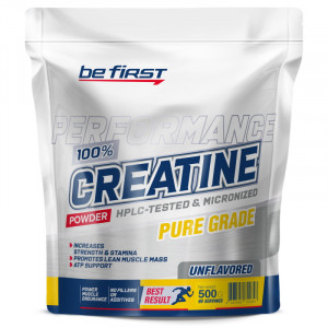 Креатин моногидрат Be First Creatine Micronized Powder Пакет 500 грамм