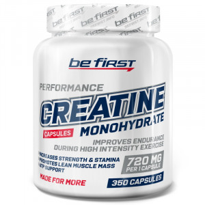 Креатин моногидрат Be First Creatine Monohydrate 350 капсул