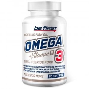 Омега 3 Be First Omega-3 + Vitamin E 90 капсул